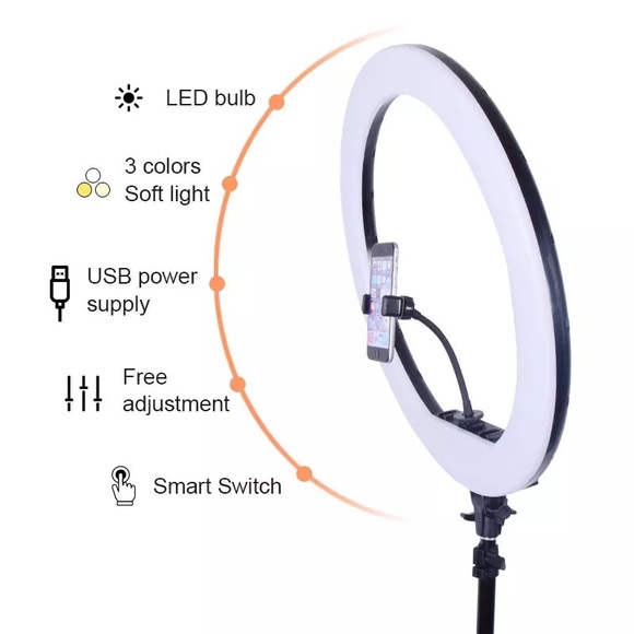 COPY - BRABD NEW LED RING LIGHT 18 INCHES WITH TRIPOD AND REMOTE CONTROL - Picture 8 of 8